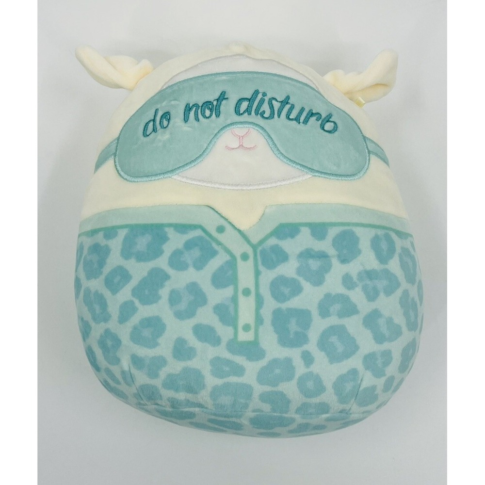 Squishmallow Sophie Lamb Pajamas Do Not Disturb Sleep Mask 8" Plush Stuffed Toy